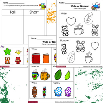 Tall or Short and Heavy or Light? Worksheet for kids