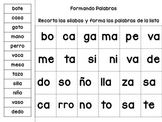 SIlabas - Formando palabras de 2 silabas