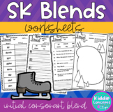 SK Blends Worksheets - Initial Consonant Blends