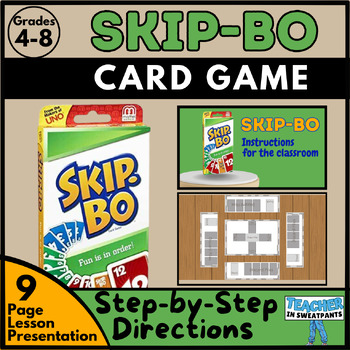 SKIP-BO Card Game for the CLASSROOM by Teacher in Sweatpants