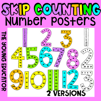Preview of SKIP COUNTING POSTERS - MULTIPLES