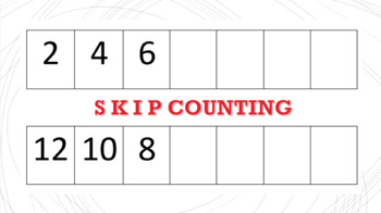 Preview of SKIP COUNTING TASK CARDS: 2's, 3's, 5's, 10's