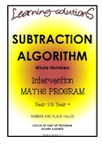 SUBTRACTION ALGORITHM - Whole Class Program - Includes Scr