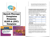 SLDT-A / SLDT-A:NU  Template | Speech Therapy Assessment