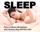SLEEP Facts & Myths ( True / False ) Worksheet | Mental He