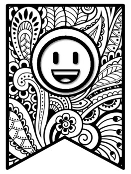 Preview of SLIDE INTO A NEW YEAR OF LEARNING! New Year Banner, Coloring Pages