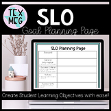 SLO (Student Learning Objective) Planning Page-TTESS-  Dig