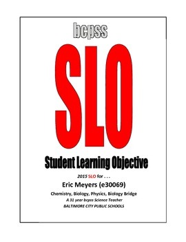 Preview of SLO (Student Learning Objective Sample) for Teacher Evaluation 73-PAGES