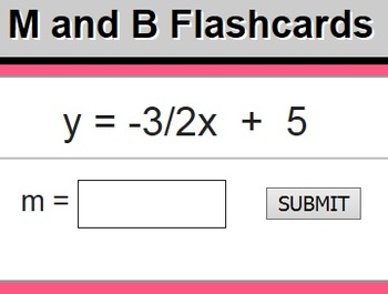 Preview of SLOPE - From Points, Graph, Slope Intercept Equation -- Flashcards