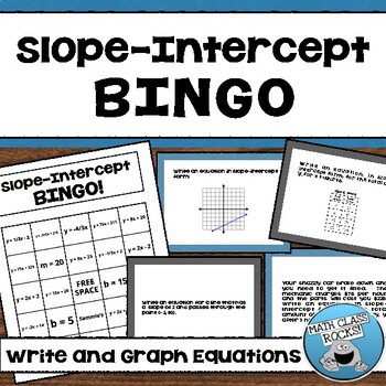 Preview of SLOPE INTERCEPT BINGO