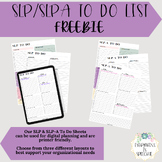SLP/A To Do List-Freebie