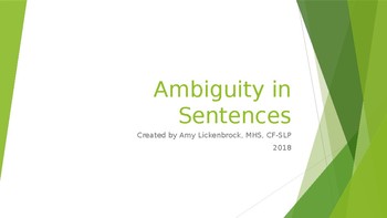 Preview of SLP Activity: Ambiguity in Sentences