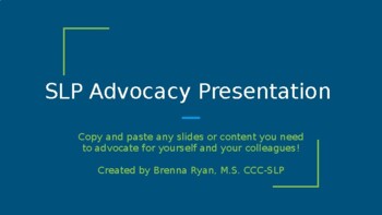 Preview of SLP Advocacy Presentation
