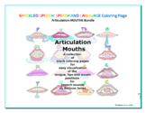 SLP Articulation Mouth Coloring BUNDLE: S, SH, TH, L, G, B