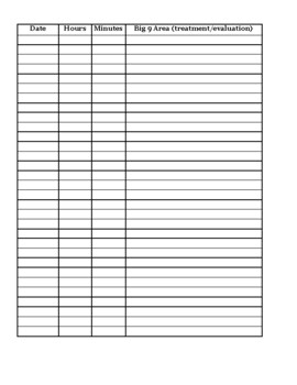 supervision hours spreadsheet