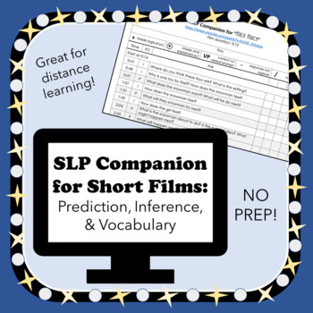 Preview of Distance Learning | SLP Companion for Short Films: Prediction, Inference, Vocab