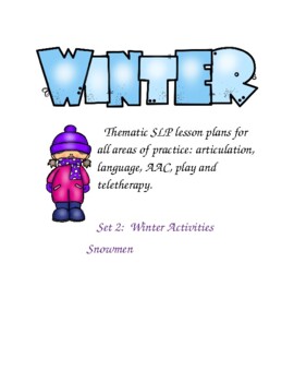 Preview of SLP Complete Set of Lessons for Winter Set 2