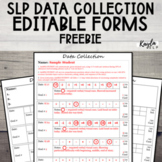 FREE SLP Data Collection Sheets