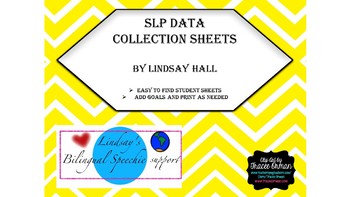 Preview of SLP Data Collection Sheets