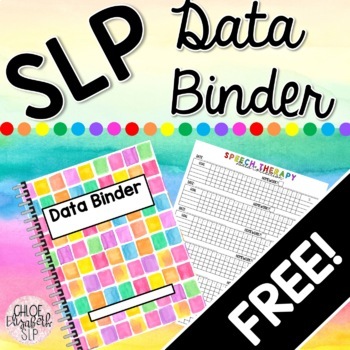 Preview of SLP Data Sheets Binder FREEBIE! (DIGITAL Option!)