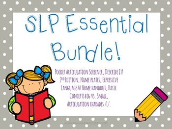 Preview of HUGE! SLP Essential Bundle