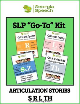 Preview of SLP Go-To Kit: ARTICULATION STORIES- S, Z, TH, R, L BUNDLE