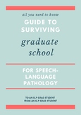 SLP Grad school survival guide