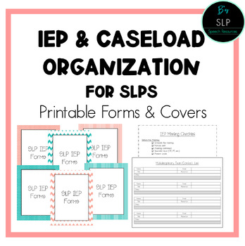 Preview of IEP and Caseload Organization for SLPs Speech and Language