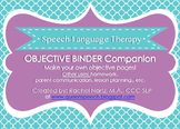 SLP Objective Binder Companion