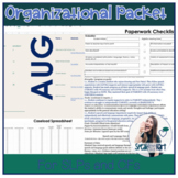 SLP Organizational Files | Themed Calendar | IEP, Evaluati