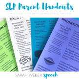 SLP Parent Handouts