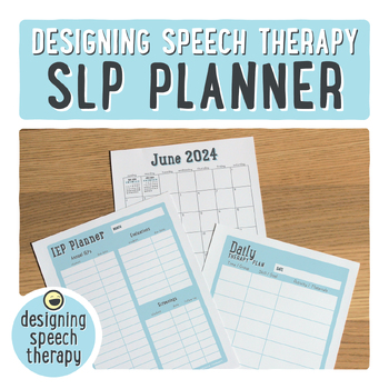 Slp Planner 2021-2022 {Free Yearly Updates!} By Designing Speech Therapy