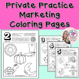 SLP Private Practice Marketing Coloring Pages with Speech 