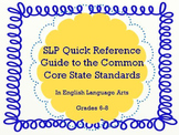 SLP Quick Reference Guide to the Common Core Standards: Mi