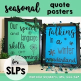 SLP Seasonal Quote Posters
