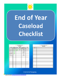 End of Year- Caseload Checklist