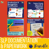 SLP Speech Therapy Documentation Bundle & Tools for Speech