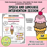 SLP to SLP: Language Intervention Session Activities - Sea