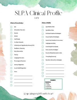 Preview of SLPA Clinical Profile