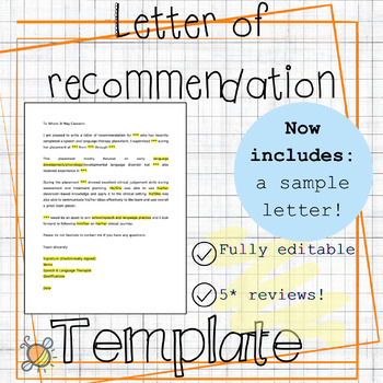 Preview of SLT OT Recommendation letter | Reference | Speech language occupational therapy