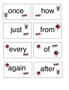 SMACK-A-BUG Sight Word Game by Easy Peasy Primary Resources | TPT