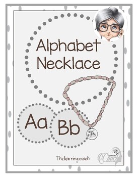 SMALL ALPHABET NECKLACE CARDS by The Learning coach 9790
