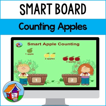 Preview of Counting Apples Smart Board™ Activity