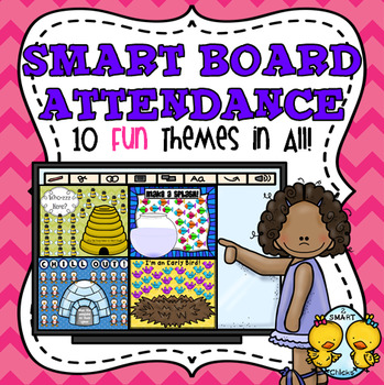 Preview of SMART Board Attendance: 10 Fun Themes in All!