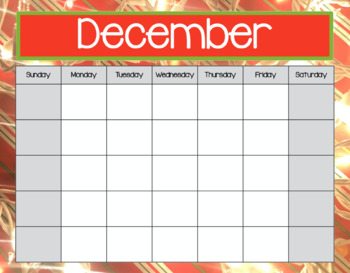 Preview of SMART Board Calendar - December