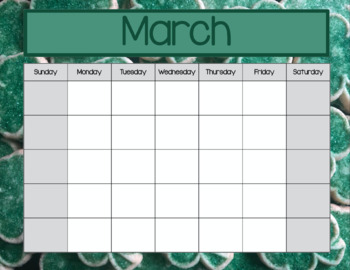 Preview of SMART Board Calendar - March