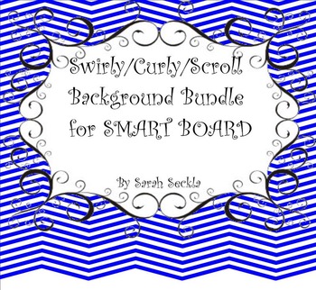 Preview of SMART Board Chevron Background Pages Bundle