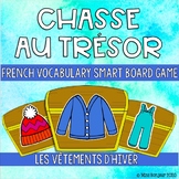 SMART Board French Vocabulary Treasure Hunt: Winter Clothing