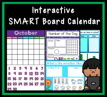 SMART Board Interactive Calendar by Elementary Exchange TpT