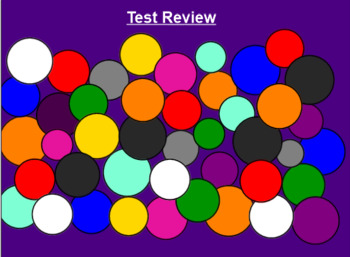 Preview of SMART Board Koosh Ball Test Review Game (Customizable)